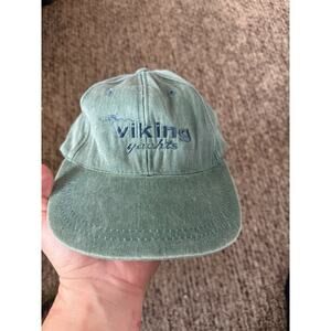 Vintage Viking Yachts Hat Green Links Edition Strapback Boat Fishing Cap